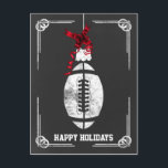 Tafelfußballspieler Weihnachtskarten Feiertagspostkarte<br><div class="desc">Fußball-Schmuck Holiday Grußkarten von Interesse. Berufliche Urlaubskarten sind branchenspezifische Urlaubskarten. Diese Beruf-spezifischen Urlaubskarten werden Ihren Urlaubsszenarien eine Touch Einzigartigkeit verleihen</div>