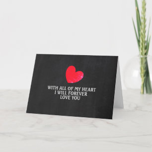 Tafelherz, Valentinstag Karte