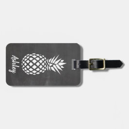 Tafelhintergrund des Ananas-Gepäckanhängers | Gepäckanhänger