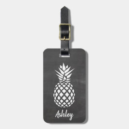 Tafelhintergrund des Ananas-Gepäckanhängers | Gepäckanhänger