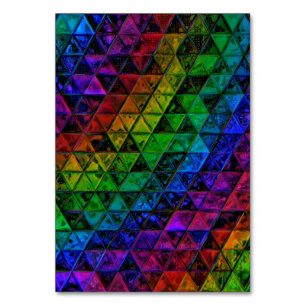 Tafelkarte aus Glas Tischnummer