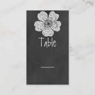 Tafelkarte mit Wilden Weißen Rosen Platzkarte