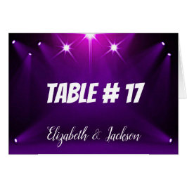 Tafelkarte Nr. 17 - In der Spotlight-Hochzeit / Pa
