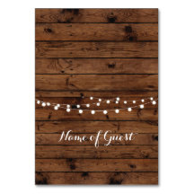 Tafelkarten Name des Hochzeitsplatzes