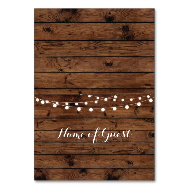 Tafelkarten Name des Hochzeitsplatzes Tischnummer (Vorderseite)