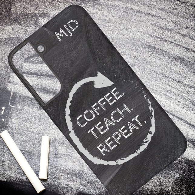 Tafelkartentee Wiederholung Monogramm Samsung Galaxy Hülle (Von Creator hochgeladen)