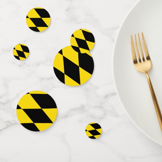 Tafelkonfetti mit der Flagge Münchens, Bayern Konfetti (Gruppe)