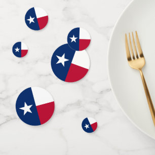 Tafelkonfetti mit der Flagge von Texas Konfetti