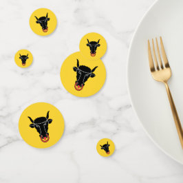 Tafelkonfetti mit der Flagge von Uri, Schweiz Konfetti