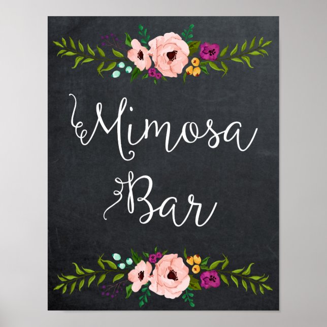 Tafelmimosa-Bar Poster (Vorne)