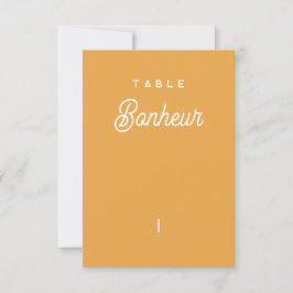 Tafelname Colorus - Orange Dankeskarte