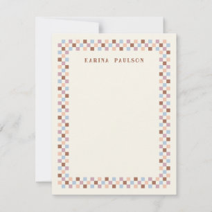 Tafelrahmen - Note Card - Braun Mitteilungskarte