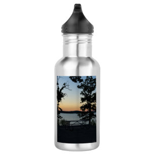 Tafelrock Silhouette Sonnenuntergang Edelstahlwass Edelstahlflasche