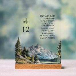 Tafelschild für Bergsee Acrylschild