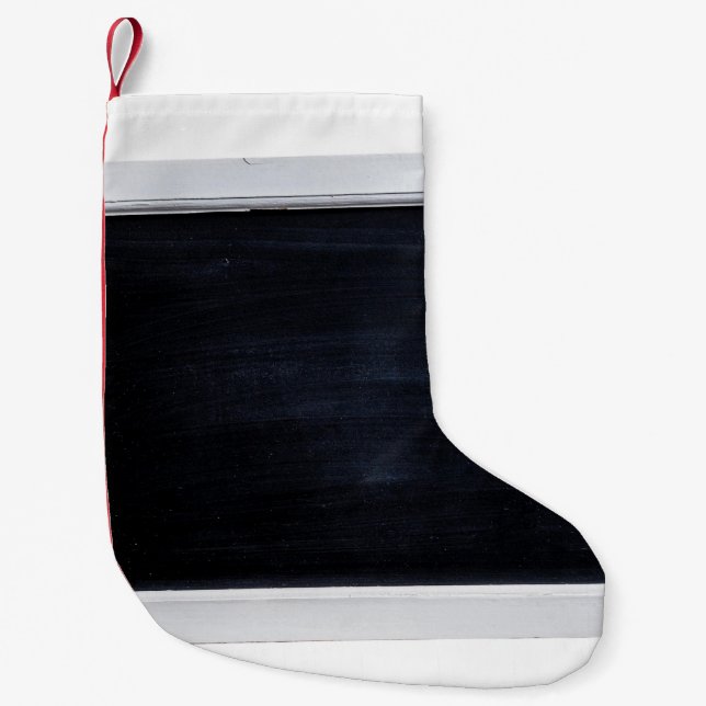 Tafelschild schwarz kleiner weihnachtsstrumpf (Vorderseite)