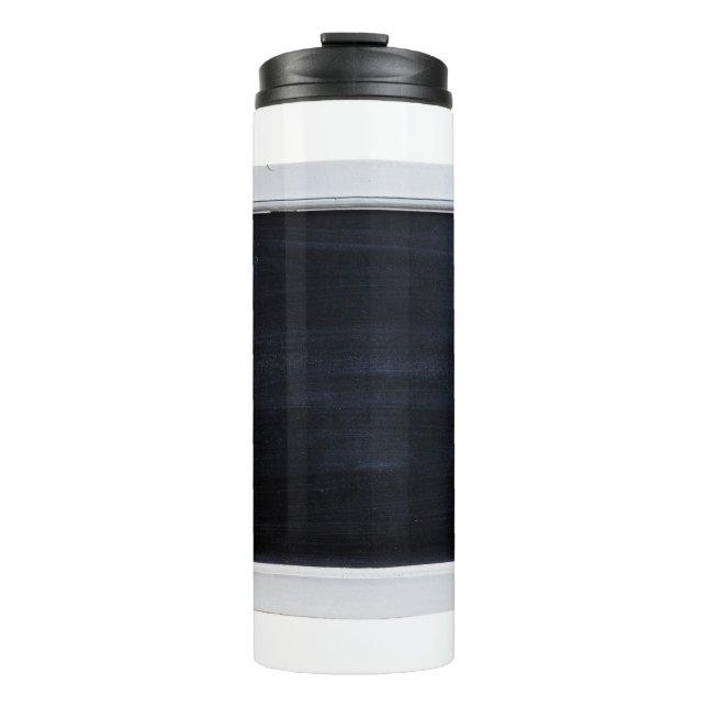 Tafelschild schwarz thermosbecher (Vorderseite)