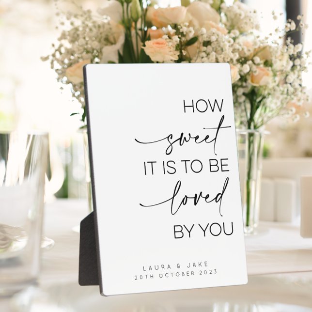 Tafelschild - wie süß es zu lieben ist fotoplatte (Von Creator hochgeladen)