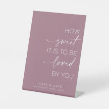 Tafelschild - wie süß es zu lieben ist