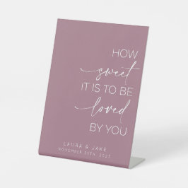 Tafelschild - wie süß es zu lieben ist sockelschild