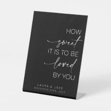 Tafelschild - wie süß es zu lieben ist