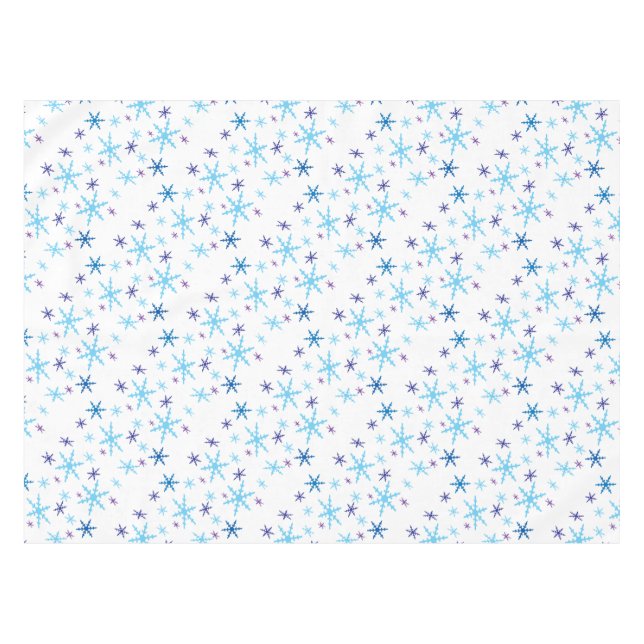 Tafeltuch für Schneeflocken Tischdecke (Vorderseite (Horizontal))