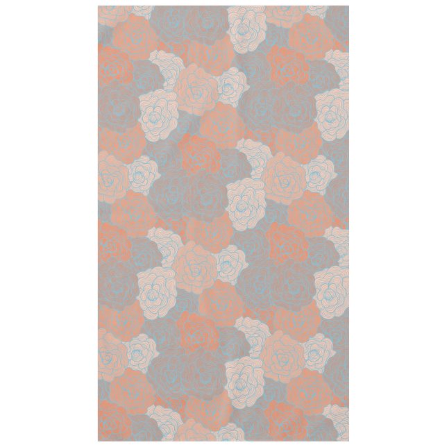 Tafelüberzug, Türkis- und Korallendesign Tischdecke (Vorderseite)