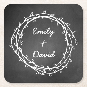 Tafelwreath-kundenspezifische PapierUntersetzer Rechteckiger Pappuntersetzer