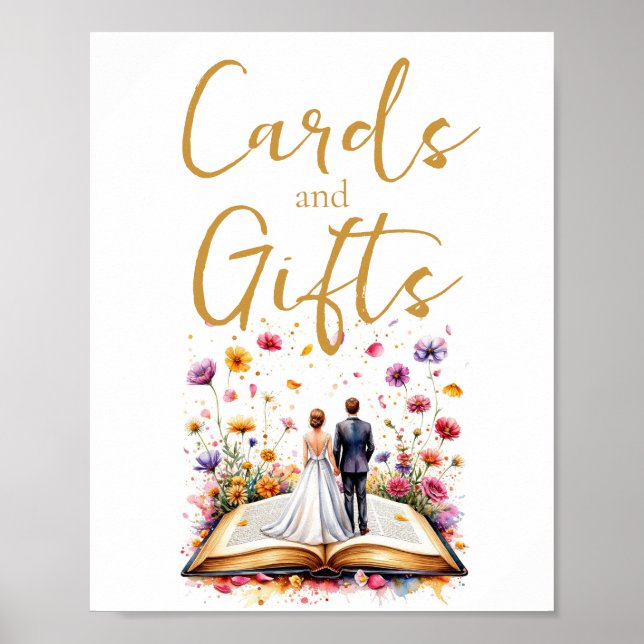 Tafelzeichen für Wildblumen Poster (Vorne)