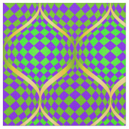 Taffi Op Art Lila grün und gelb Stoff