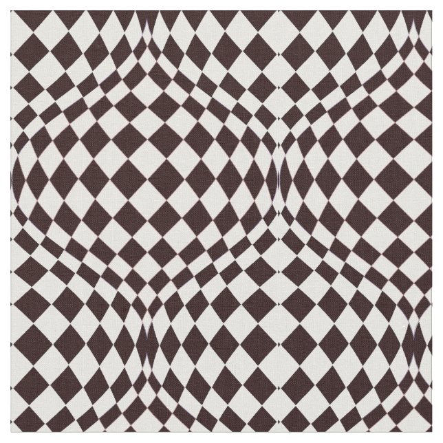 Taffi Op Art Schwarz-Weiß Stoff (Nahaufnahme)