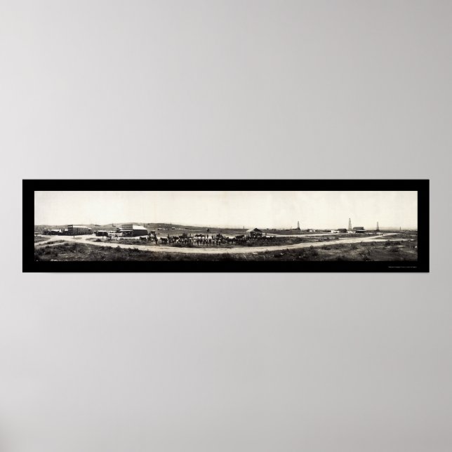 Taft CA Oil Kern Foto 1910 Poster (Vorne)