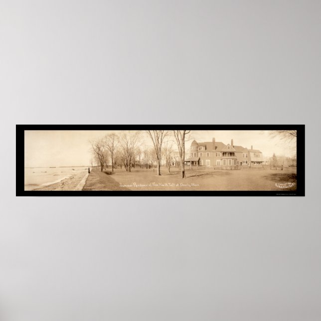 Taft House Beverly, MA Foto 1909 Poster (Vorne)