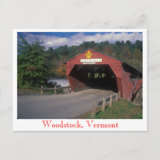 Taftsville Covered Bridge, Woodstock, Vermont Postkarte