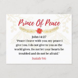 Tag 10. Namen Jesu   Prince of Peace Advent Postkarte