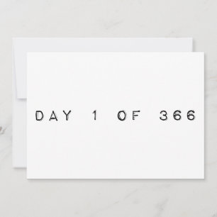 Tag 1 des 366 HAPPY LEAP JAHR Einladung