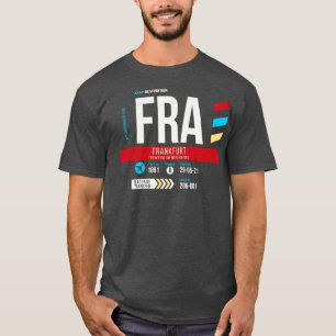 Tag 1 des Gepäcks auf dem Frankfurter FRA Airport T-Shirt