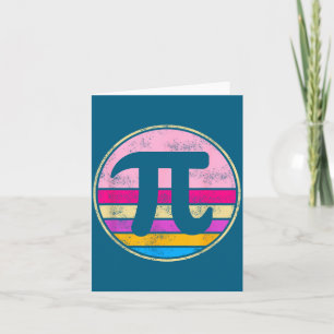 Tag 2026 Mathe-Fan Mathematik Retro Vintage-Design Karte