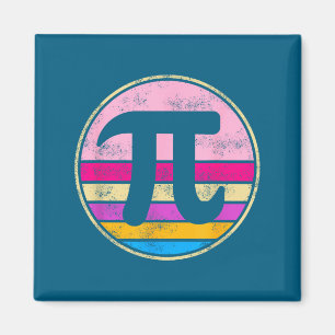 Tag 2026 Mathe-Fan Mathematik Retro Vintage-Design Magnet