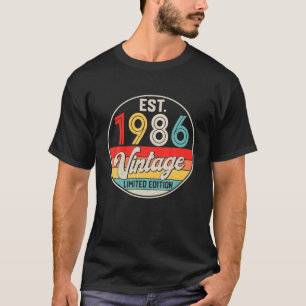 Tag 36 Jahre Vintag 1986 Limited Edition 36. T-Shirt