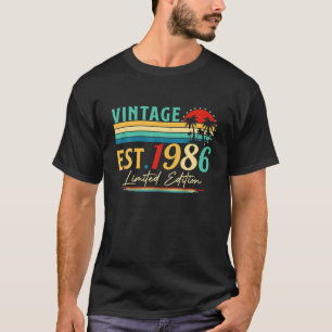 Tag 36 Jahre Vintag 1986 Limited Edition 36. T-Shirt