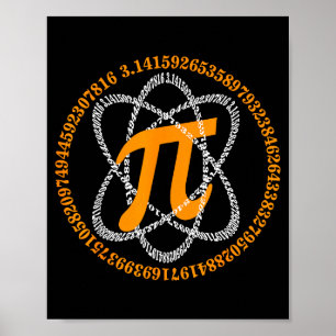 Tag 3,14 Zahlen Symbol Mathe Wissenschaft Geschenk Poster