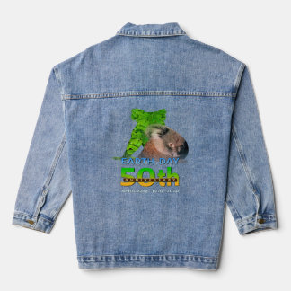 Tag 50 Jubiläum Koala Bären Silhouette Jeansjacke