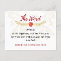 Tag 5. Namen Jesu | Das Wort |Advent Postcard