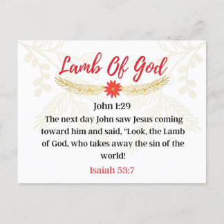 Tag 6. Namen Jesu | Lamm Gottes | Advent Postkarte