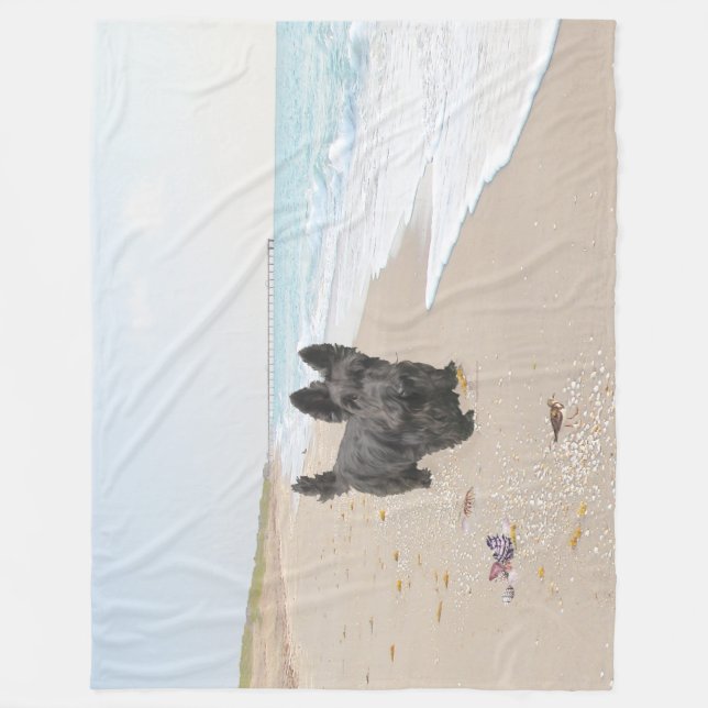 Tag am Strand Fleecedecke (Vorderseite)