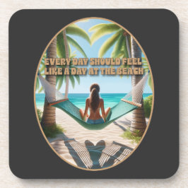 Tag am Strand Getränkeuntersetzer