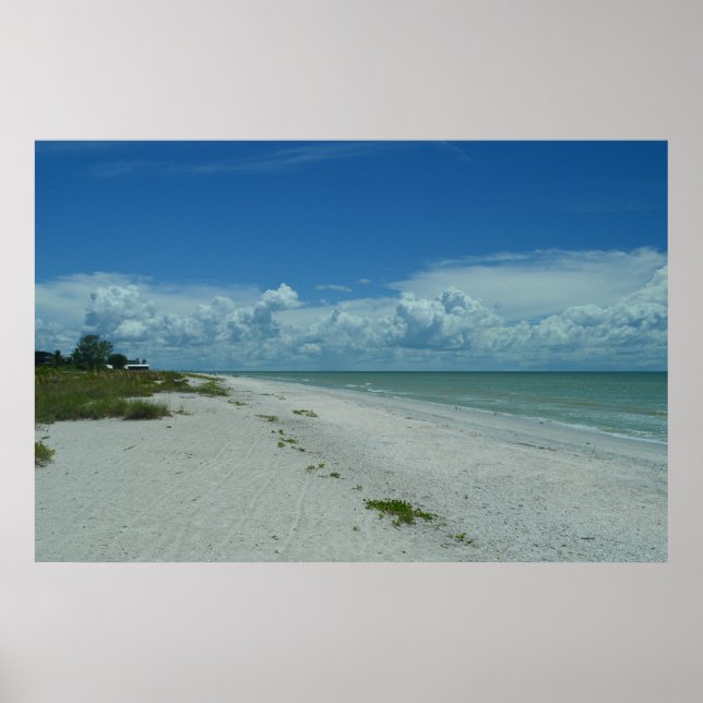 Tag am Strand mit tropischem Wasser Poster (Vorne)