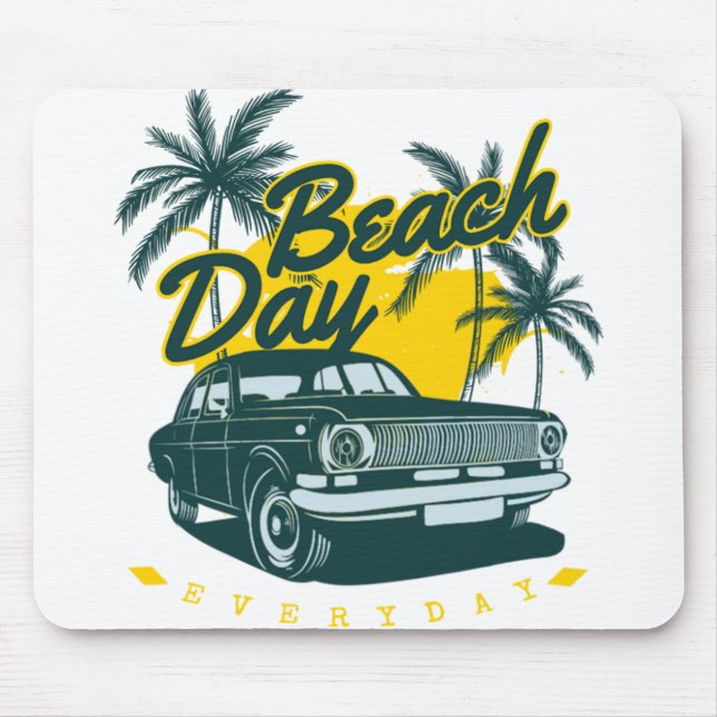 Tag am Strand Mousepad (Vorne)