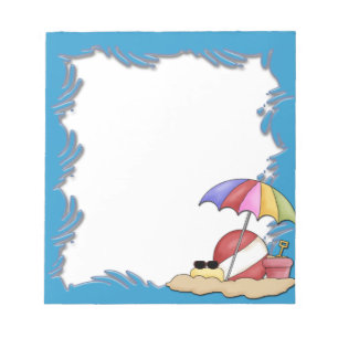 Tag am Strand-Notizblock Notizblock