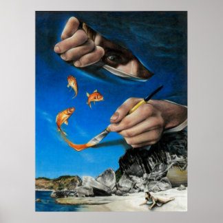 Tag am Strand Poster